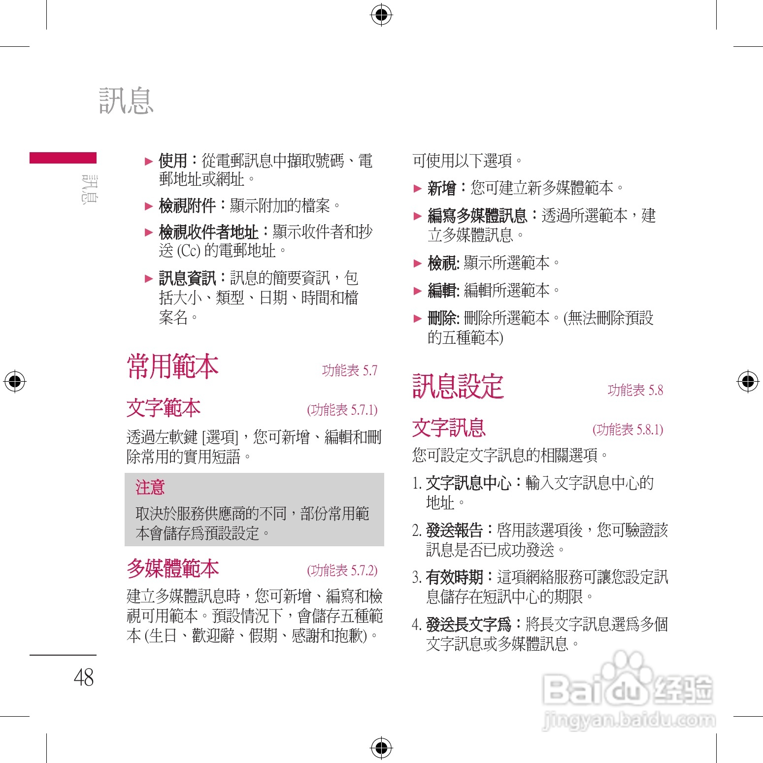 LG KU800手机使用说明书:[5]