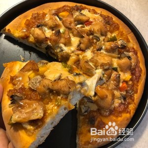 鸡肉蘑菇芝士披萨的做法