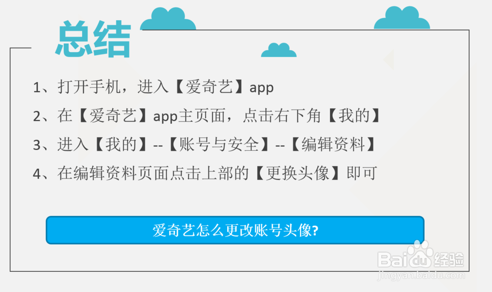 爱奇艺怎么更改账号头像