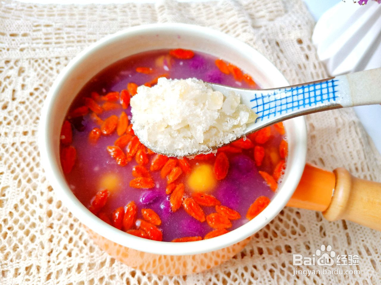 酒酿彩色芋圆的做法