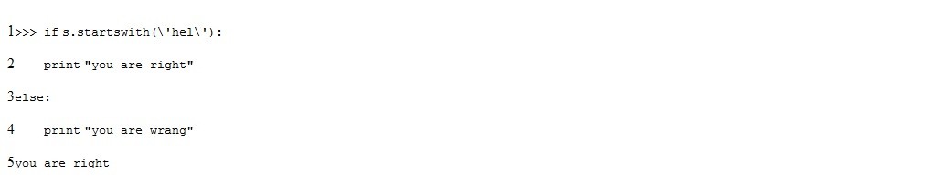 Python如何判断字符串的开头
