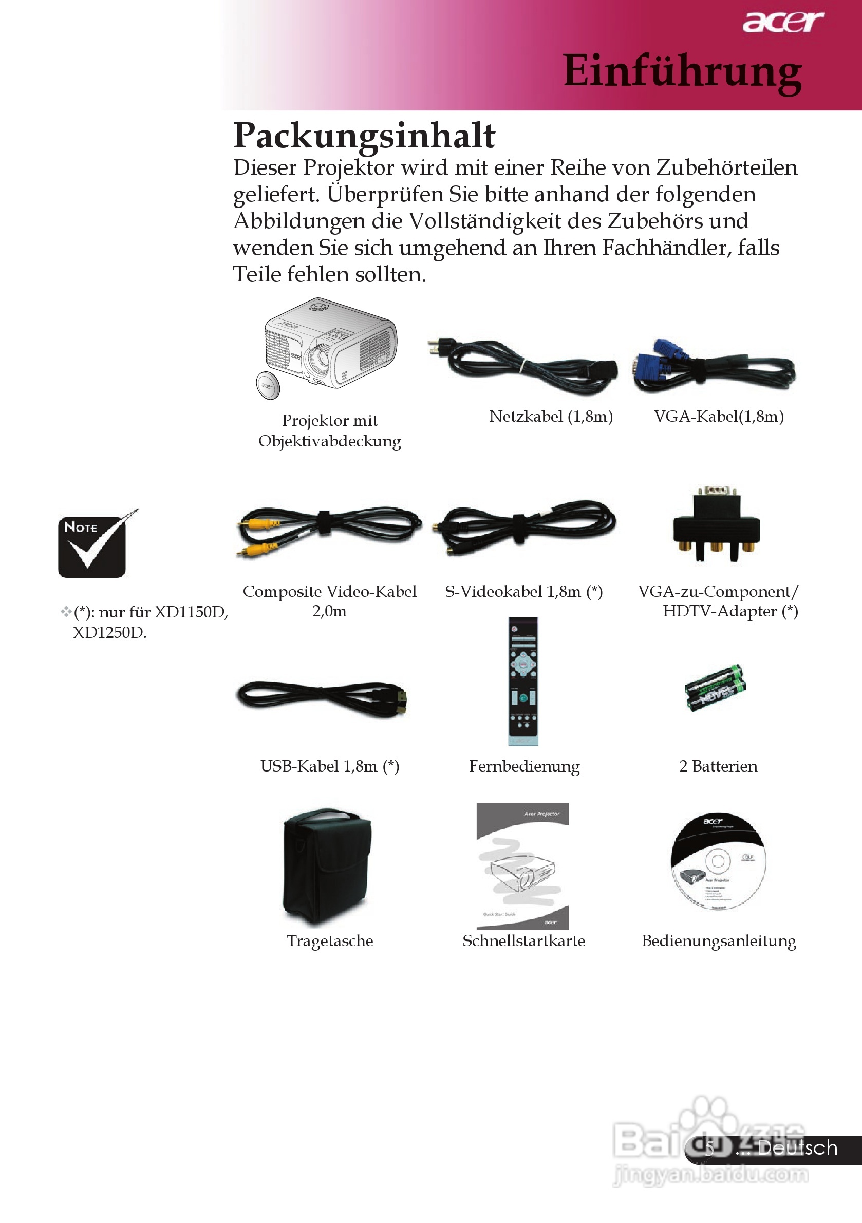 宏基XD1250投影机使用说明书:[1]