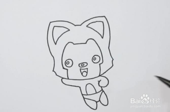 如何简笔画阿狸