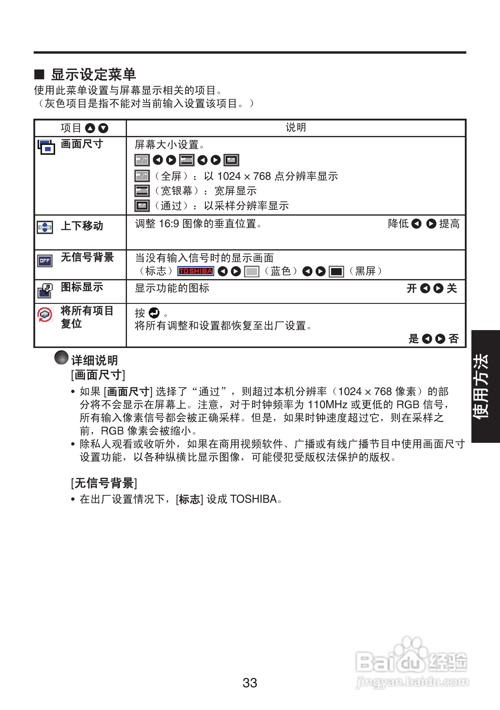 东芝 TDP-XP1影机说明书:[4]