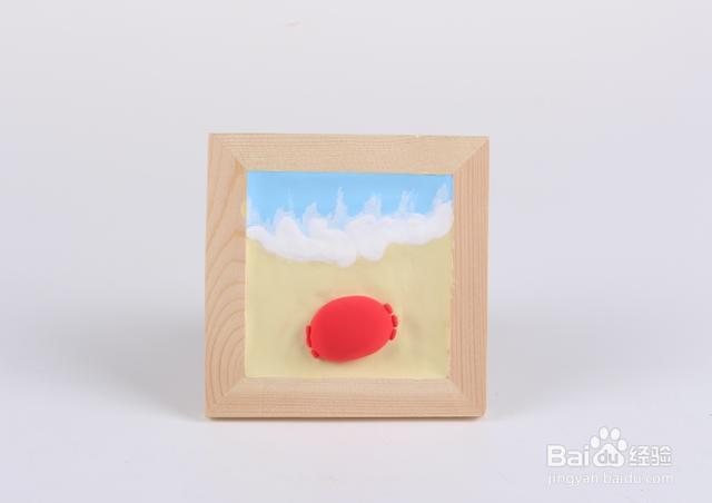 粘土教程——螃蟹粘土画