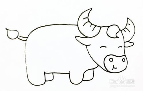 彩色的牛怎么画