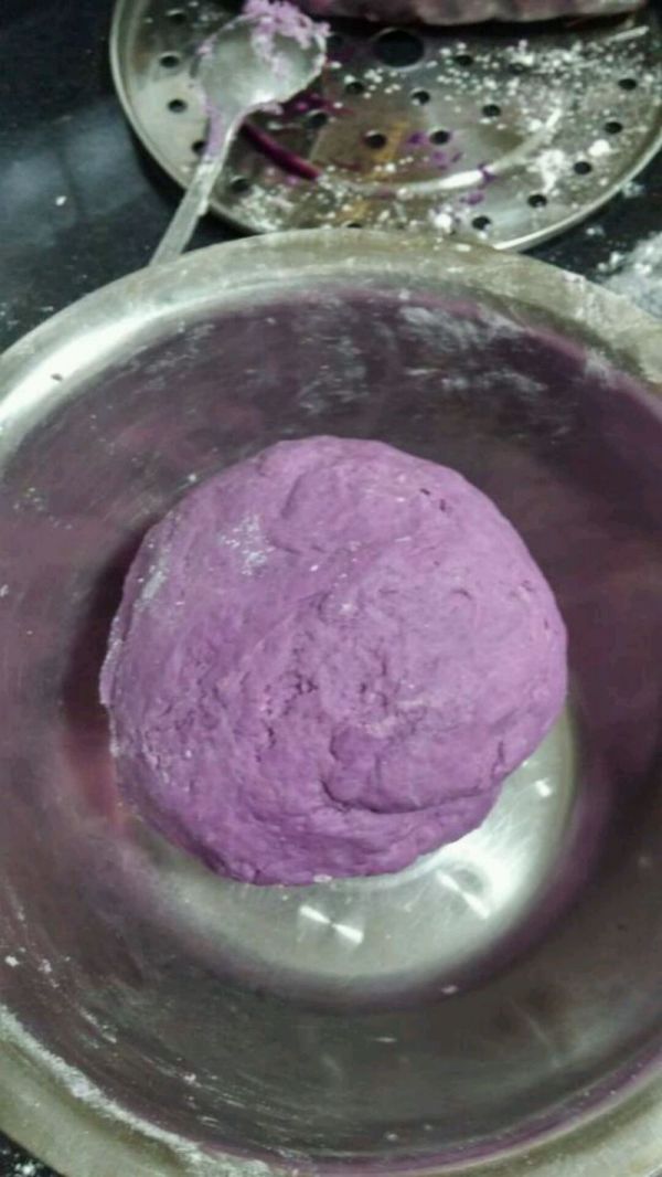 紫薯玫瑰花馒头