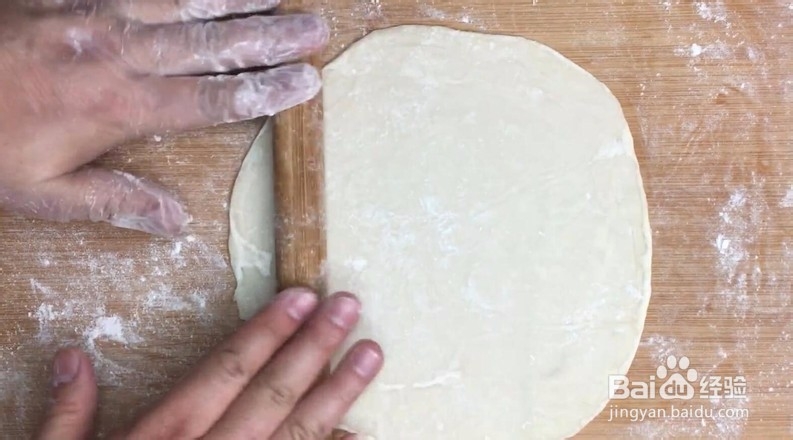 肉酥皮卷制作步骤