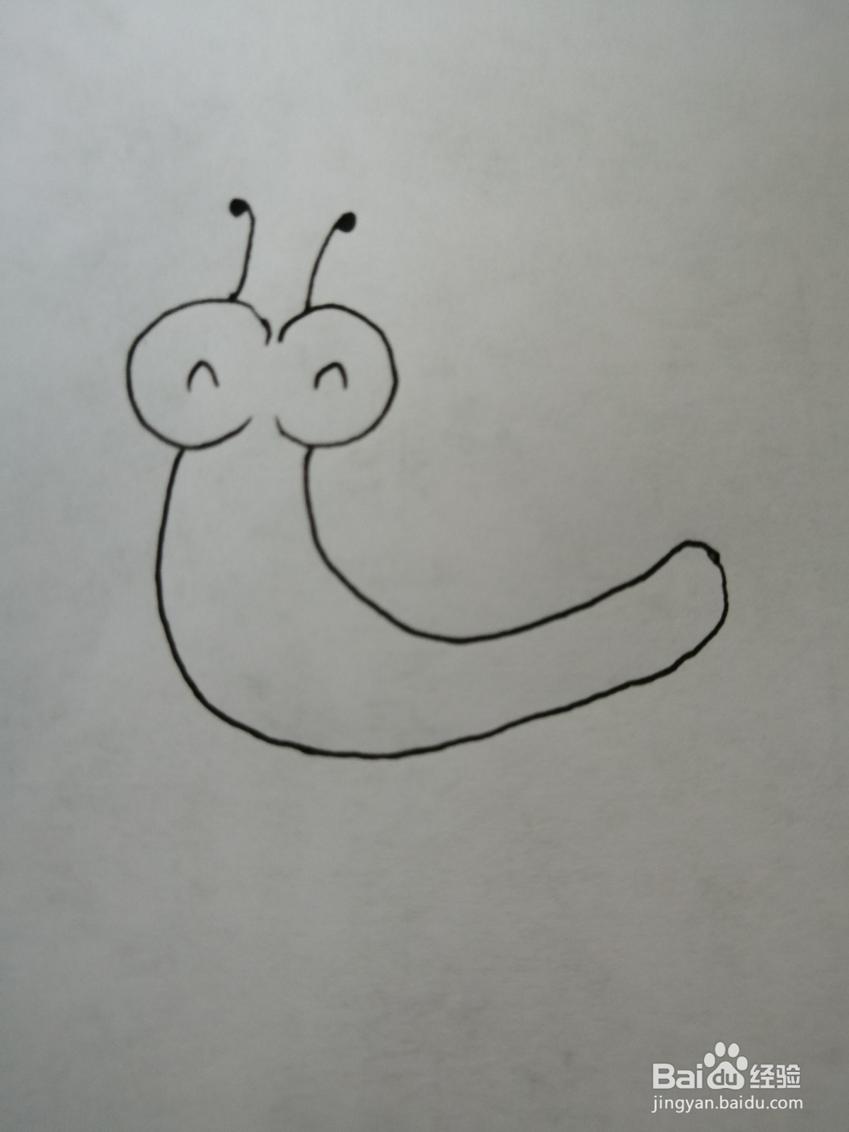 简笔画可爱的小蜗牛怎么画