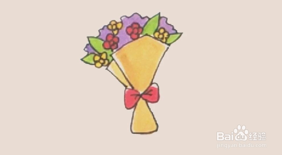 如何画“一束花”