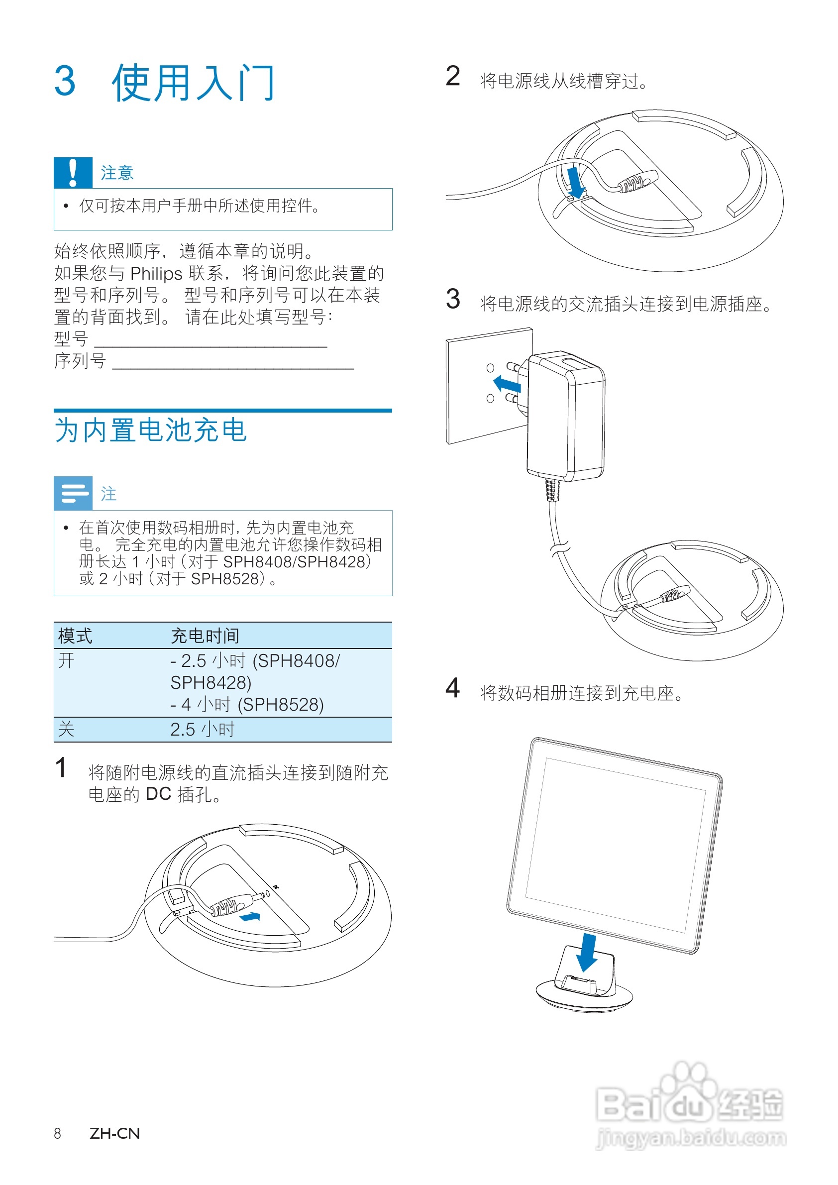 飞利浦SPH8428数码相框使用说明书:[1]