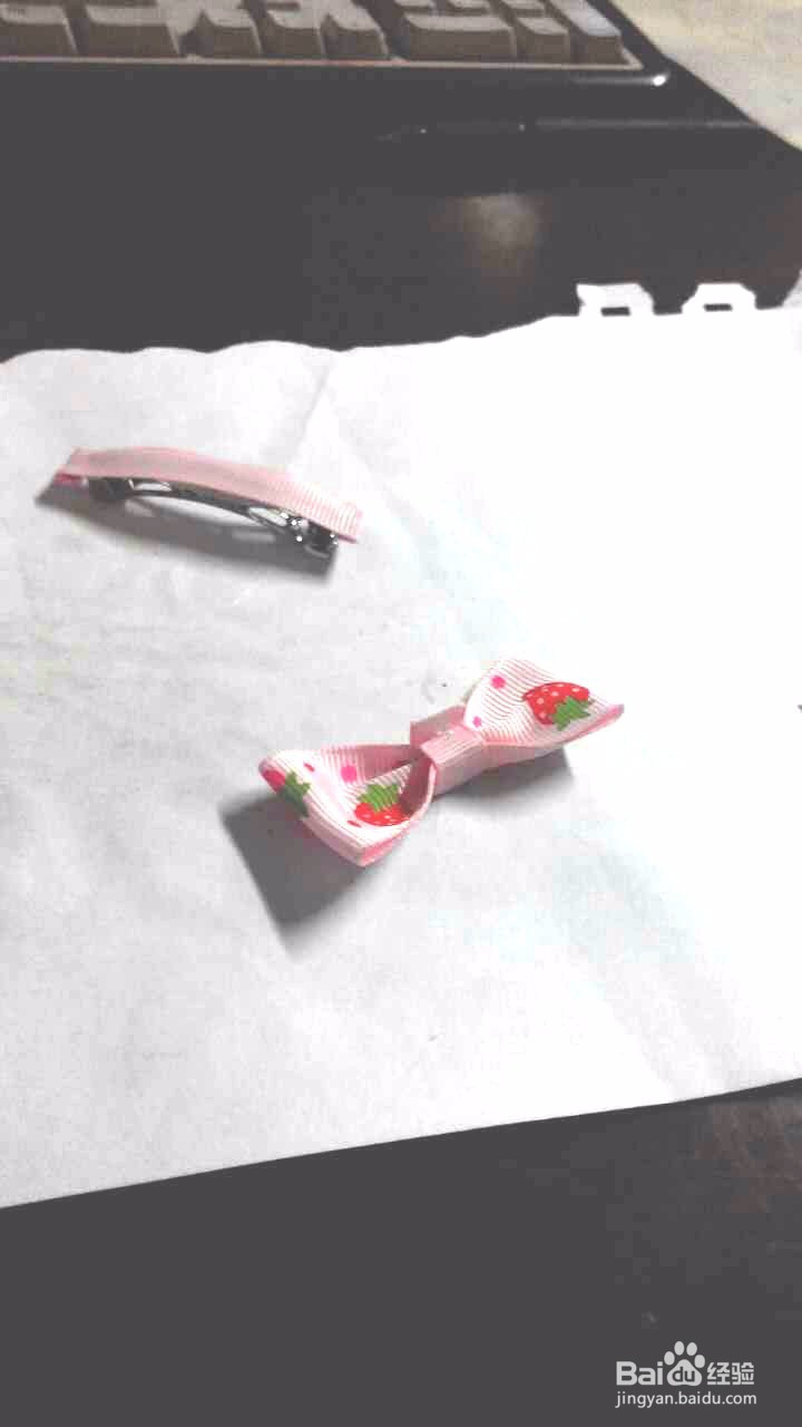 儿童头饰蝴蝶结手工diy