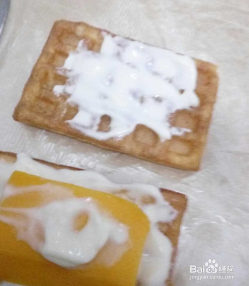 自制芒果华夫饼