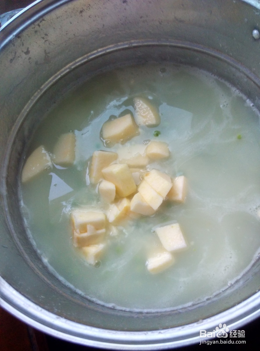 糯米豌豆苹果粥