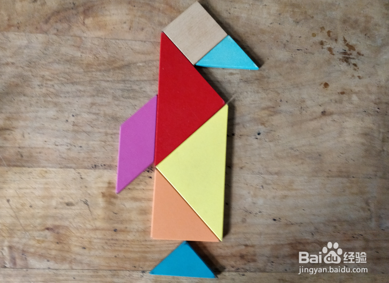 用七巧板怎样拼一只南极企鹅？