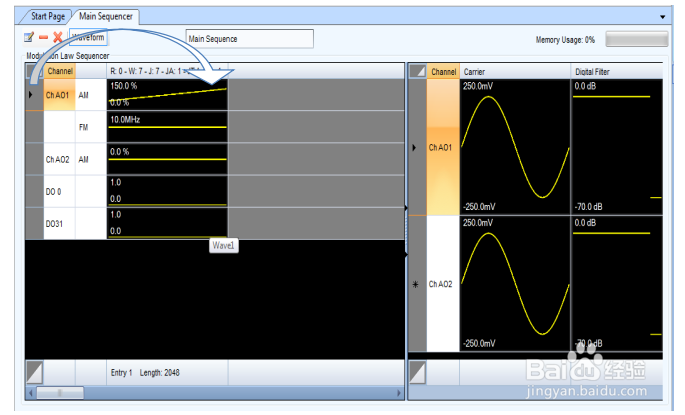 Active2500任意波形发生器创建一个DDS项目