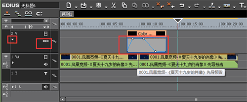 EDIUS怎样制作黑起黑落的特效