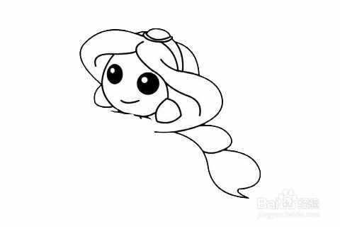 茉莉公主的简笔画