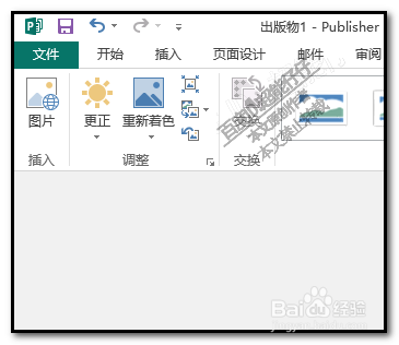 怎么用Publisher把彩色图片去色 彩照设置为灰度