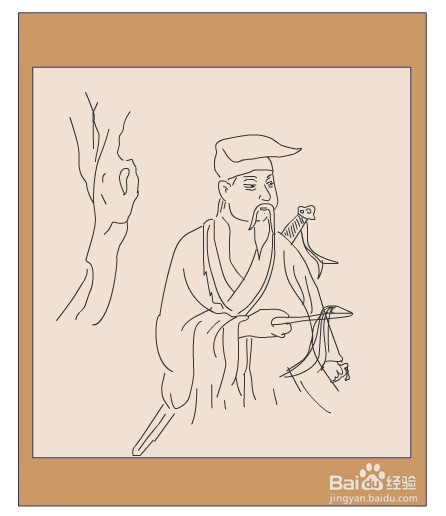 flash绘制一幅挂画的背景