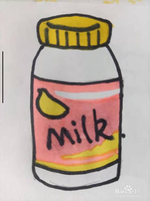 牛奶的简笔画怎么画?
