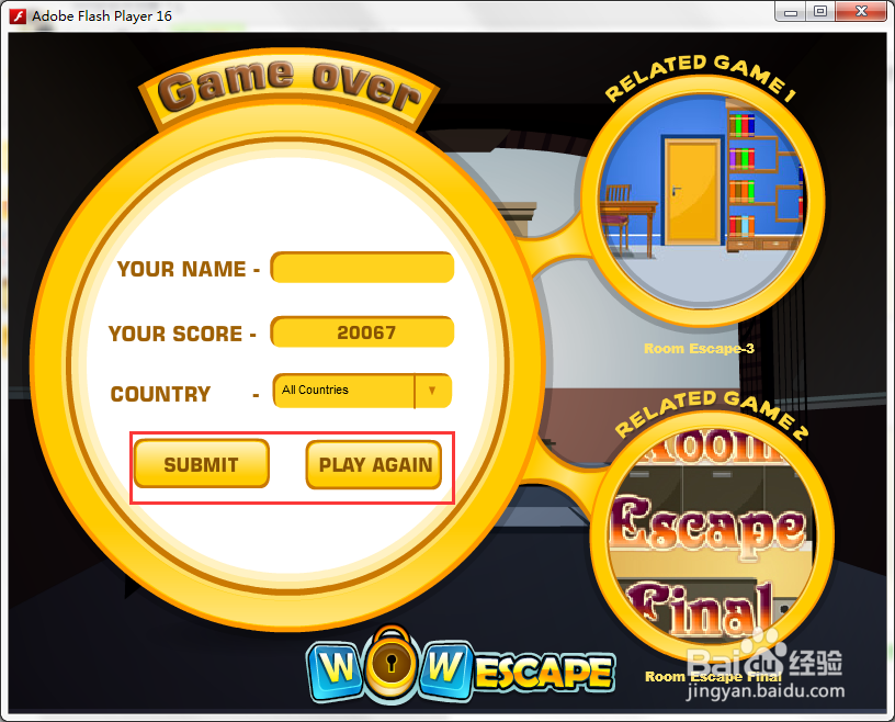 Flash游戏攻略：[48]逃出名人房间
