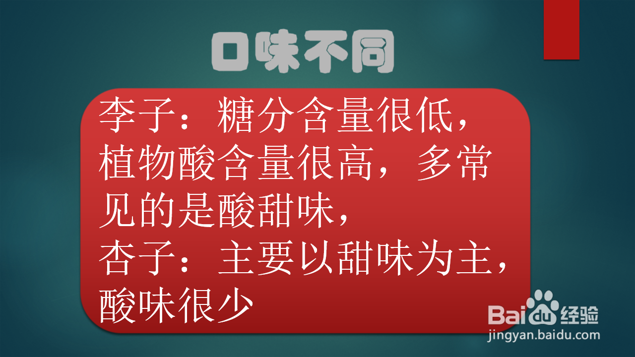 李子和杏子有什么区别