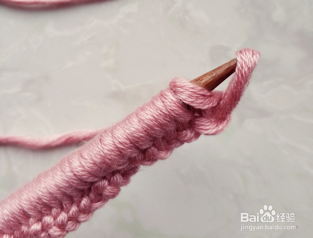 方块针的围巾织发