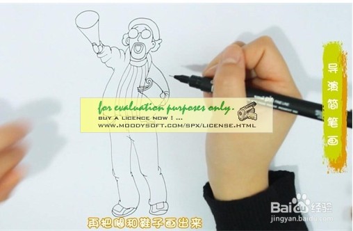 如何画导演简笔画