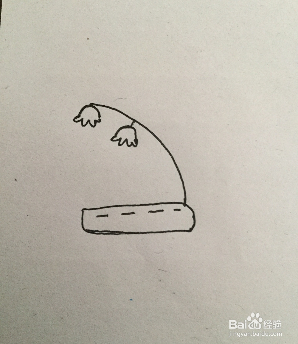 多肉植物铃兰的简笔画