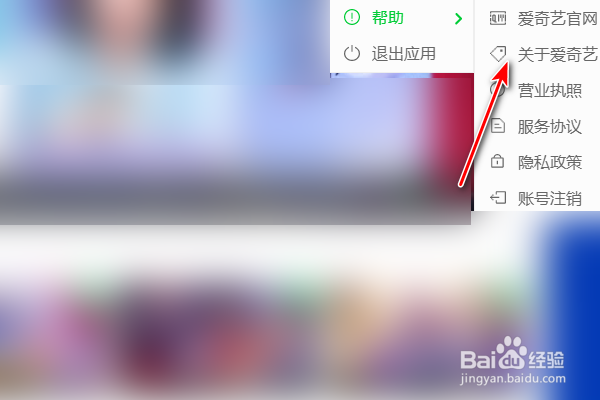 爱奇艺查看版本号的方法