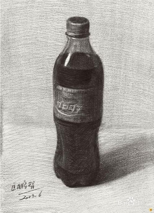 素描静物塑料瓶详细讲解