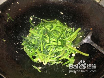 椒丝腐乳炒通菜