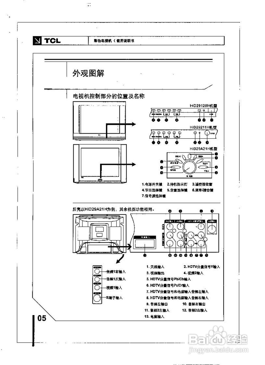 TCL王牌HID29211H彩电使用说明书