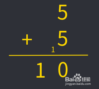 怎么列一位数加以一位数的竖式？