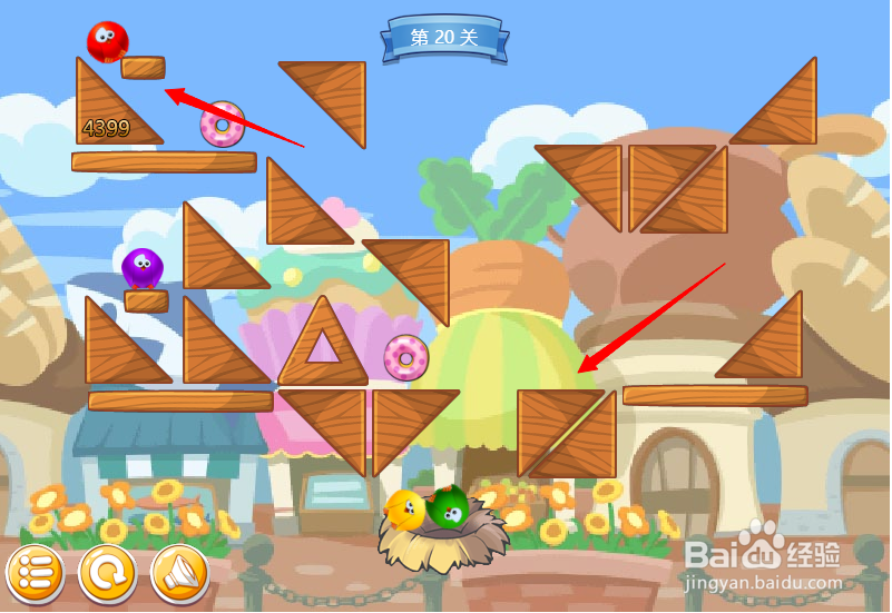 小游戏泡泡鸟历险记第20关
