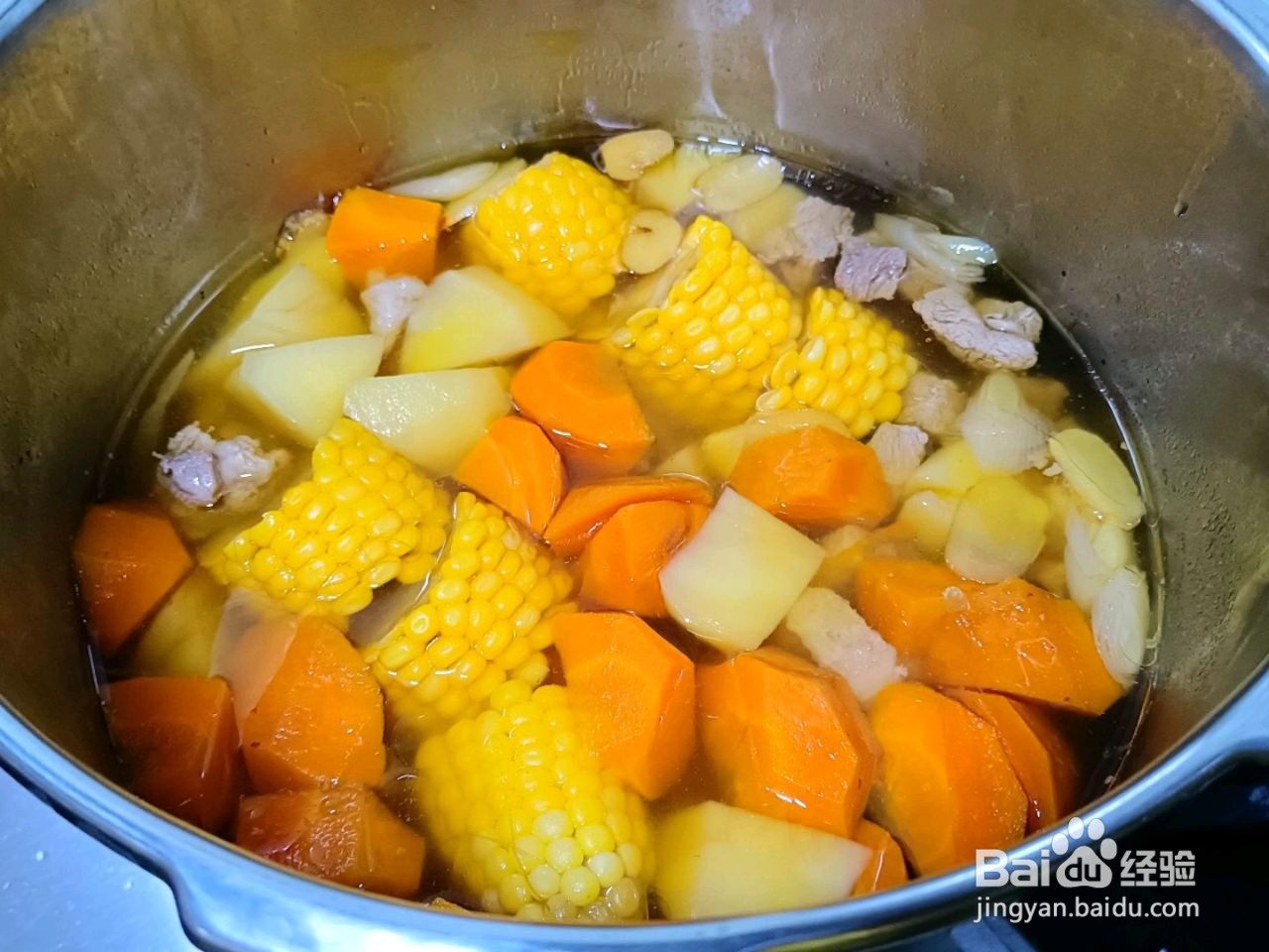 玉米腱子肉汤怎么做