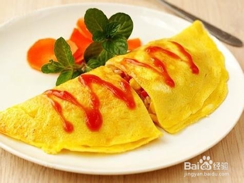 蛋包饭过程自己做简单的食物