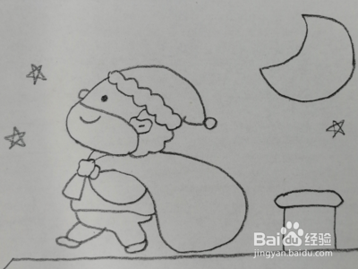 二年级的圣诞节怎么画？