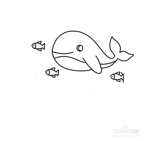 海底世界简笔画 百度经验