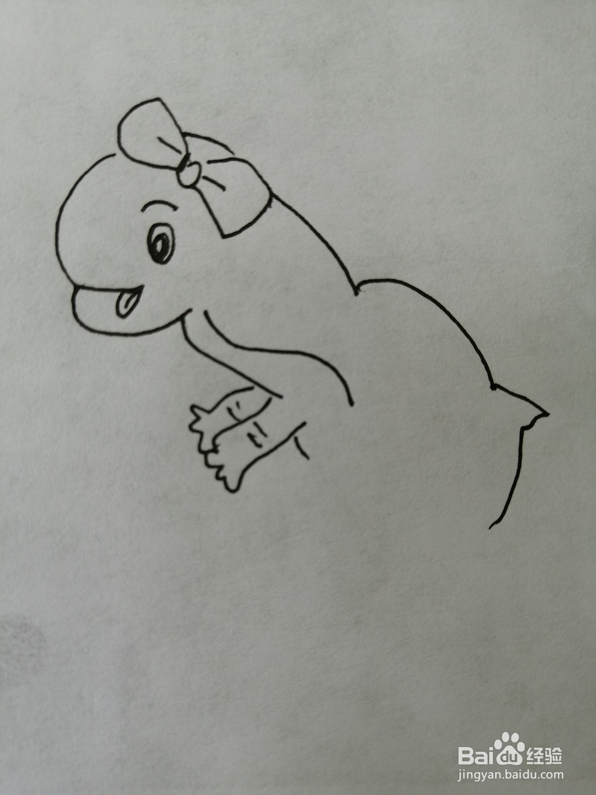 可爱的小恐龙怎么画