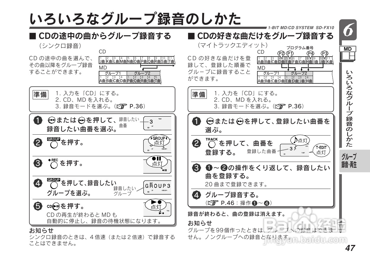 SHARP SD-FX10组合音响说明书:[3]