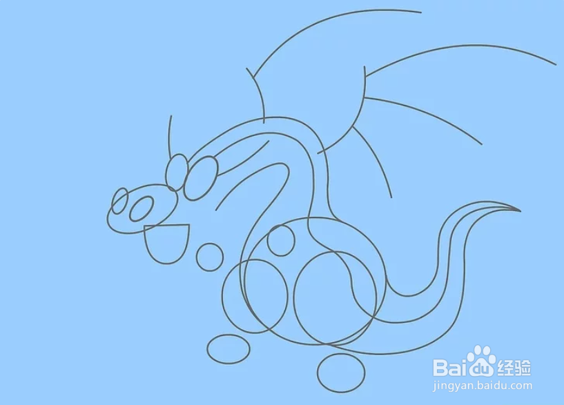 怎么画卡通形象的龙