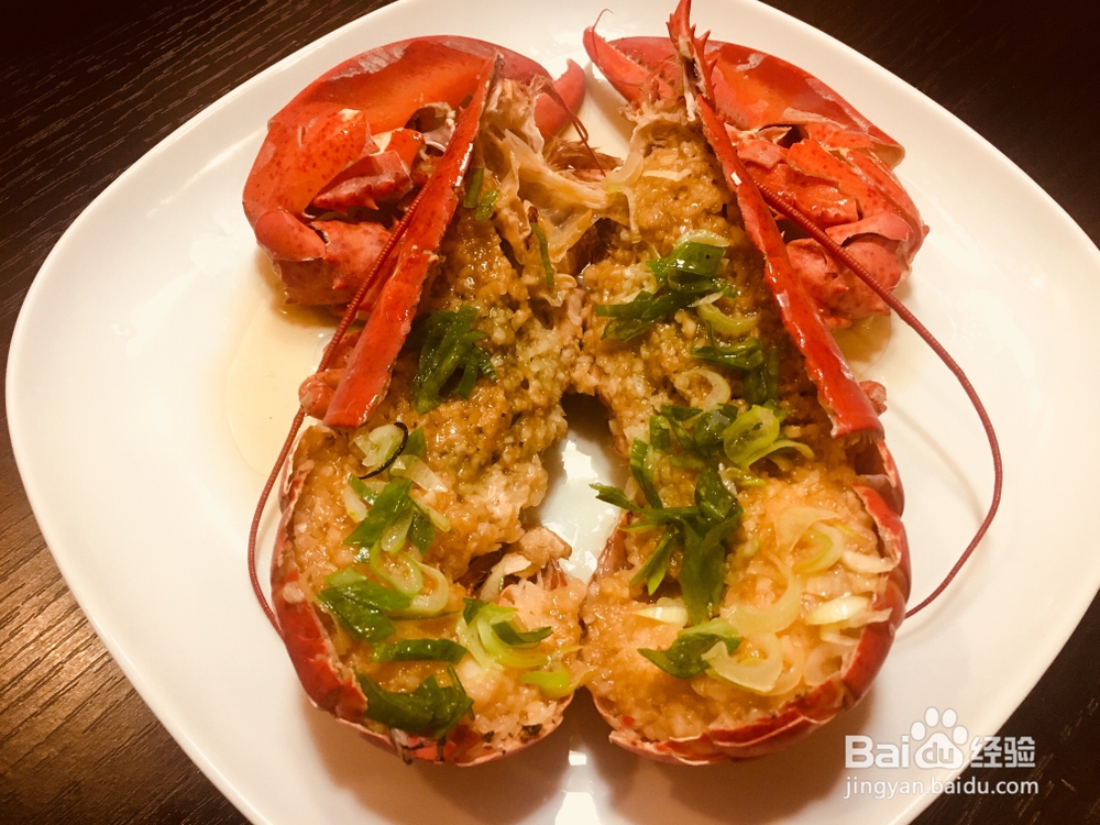 自己做蒜蓉波士顿龙虾海鲜美食