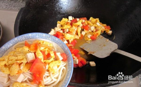 如何做有胃口的鸡蛋豆腐打卤面