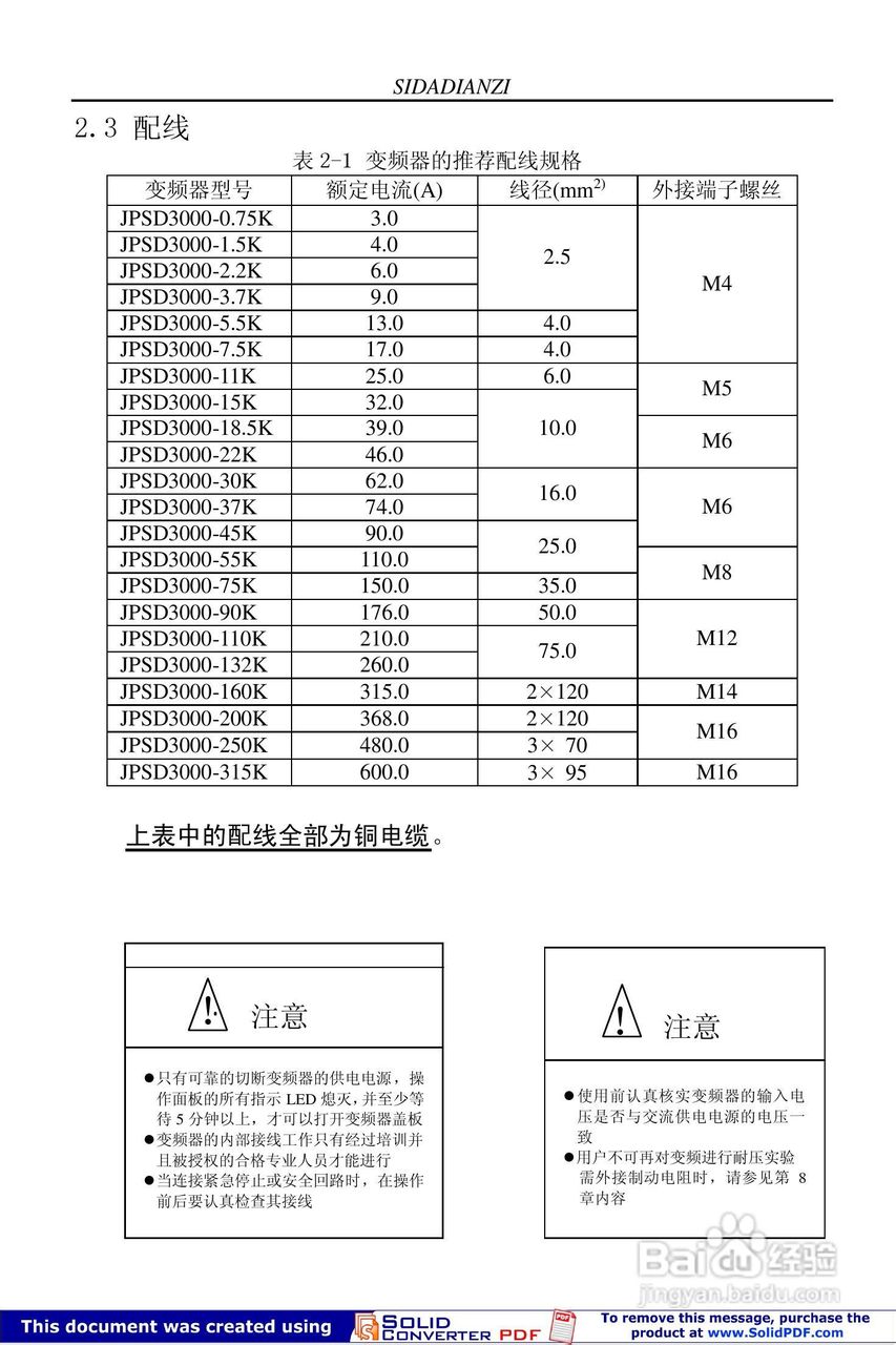 思达JPSD3000-P系列变频调速器用户说明书:[2]