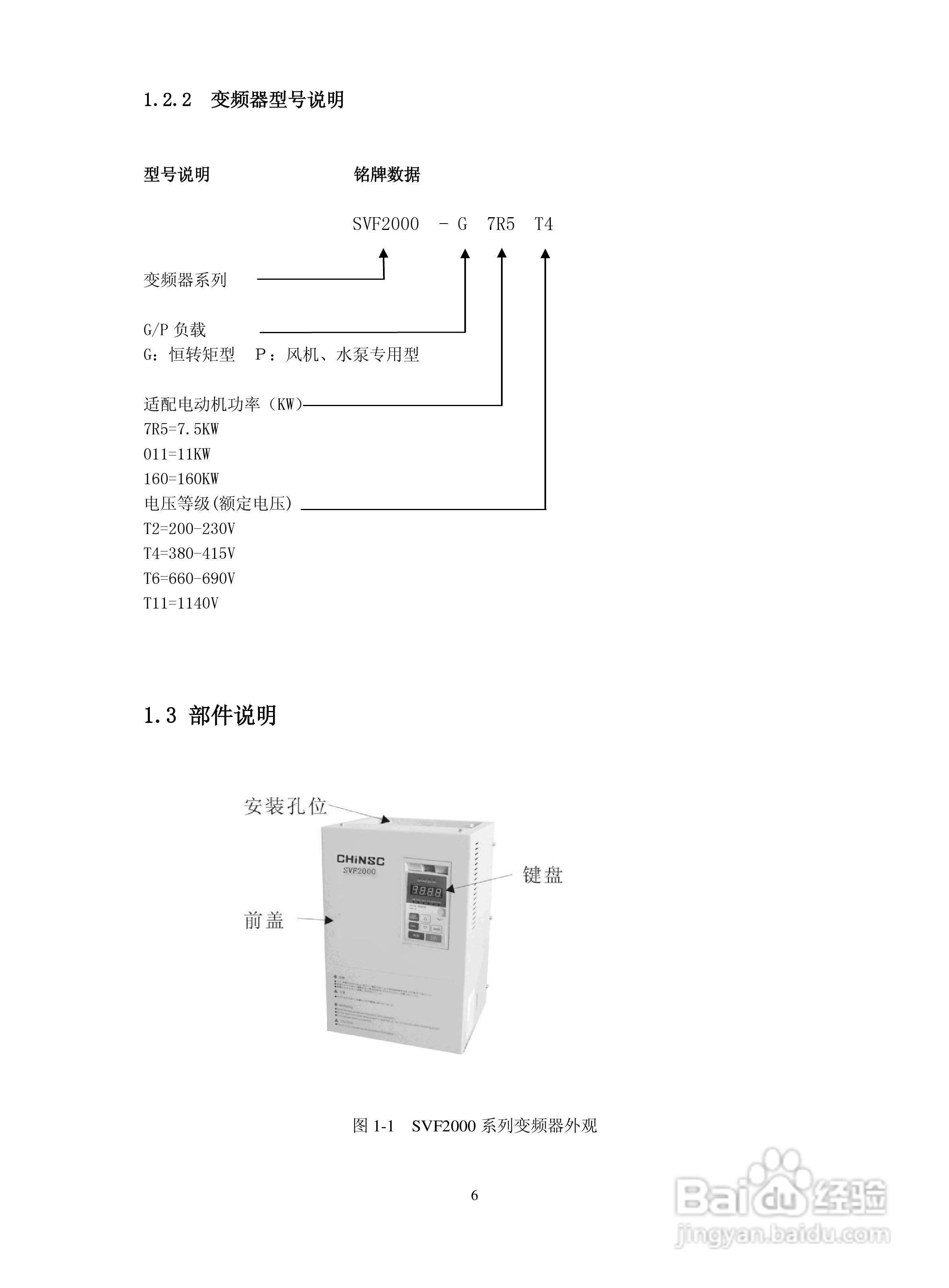 深川SVF2000-560T4变频器说明书:[1]