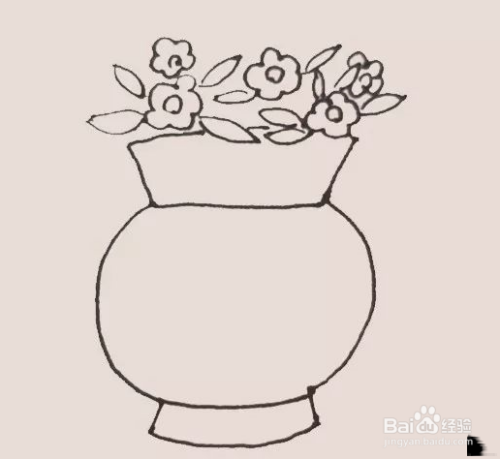 花瓶的简笔画
