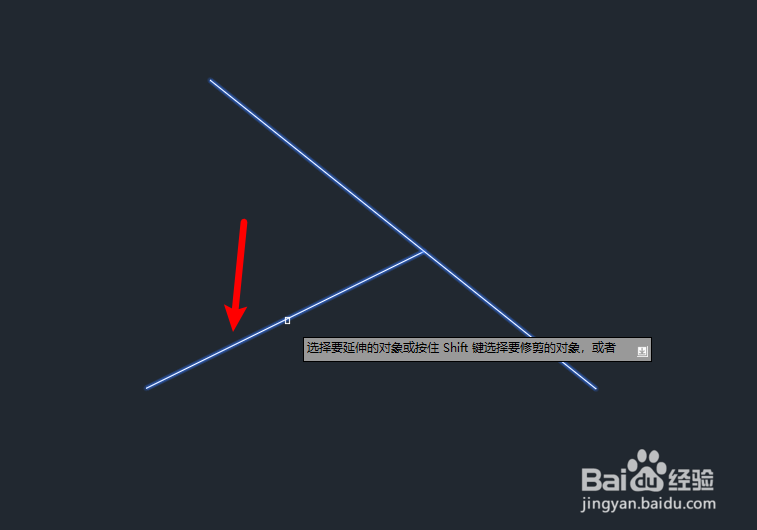 AUTOCAD机械版如何延伸曲线