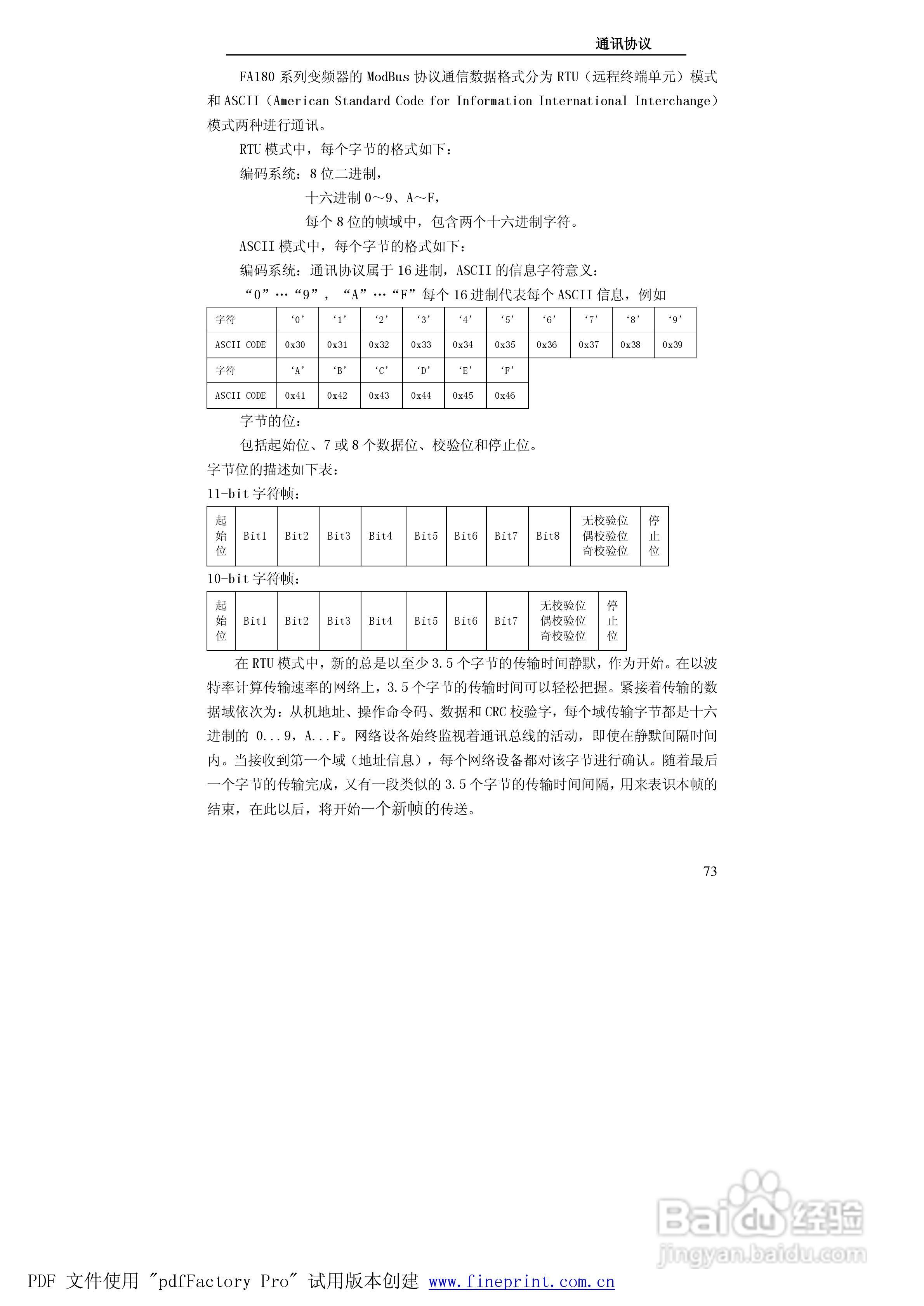 贝士德FA180-400T4变频器使用说明书:[8]